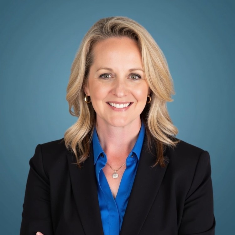 person smiling at the camera in business attire